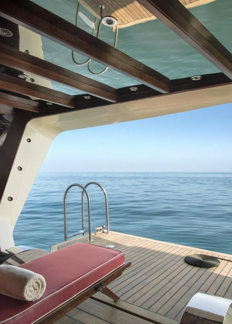 a boat on the water aboard NORTH SEA Yacht for Sale