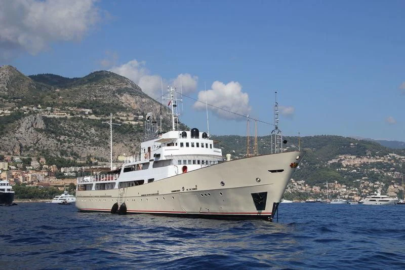 a boat in the water aboard NORTH SEA Yacht for Sale