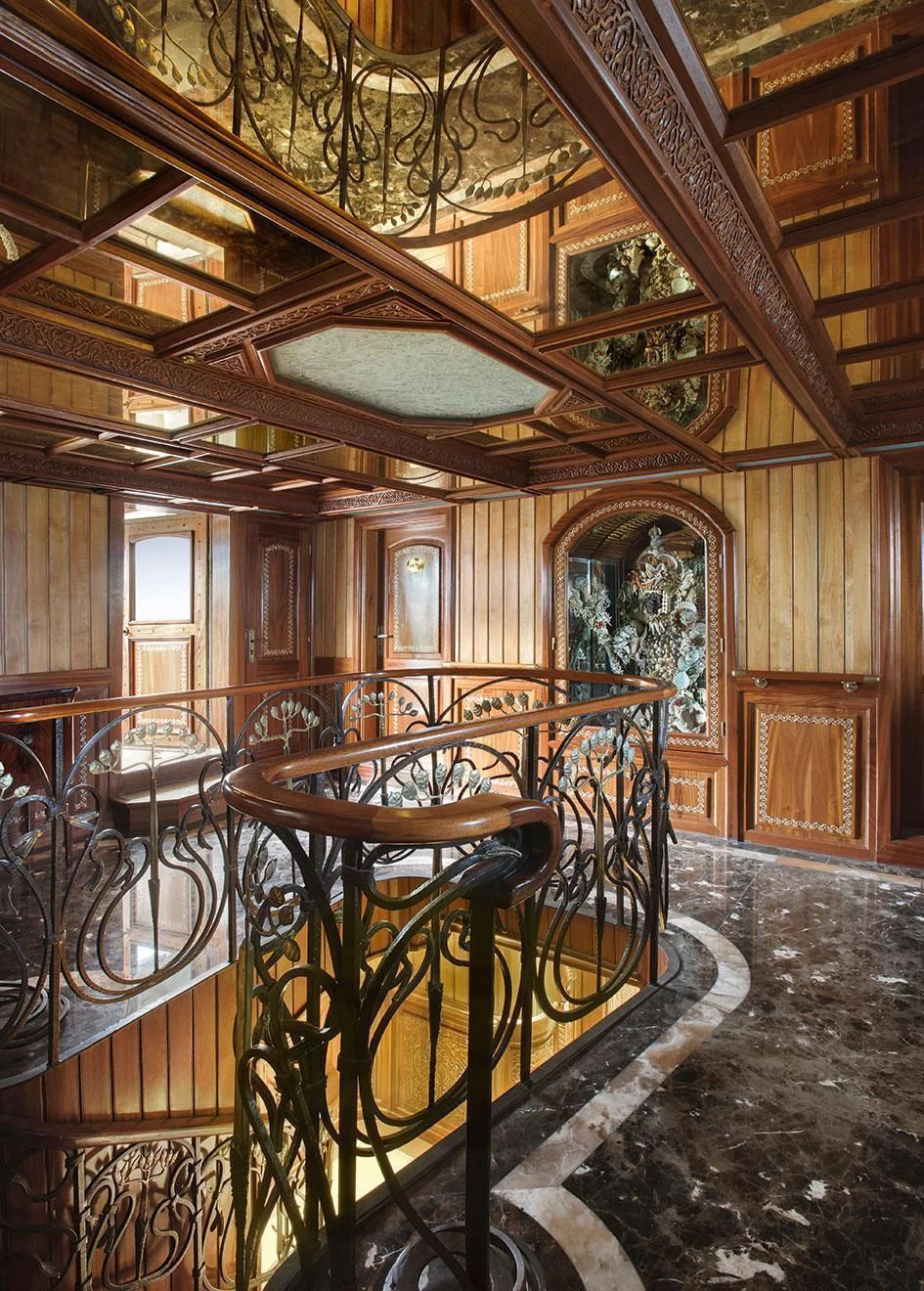 a large ornately decorated room aboard NORTH SEA Yacht for Sale