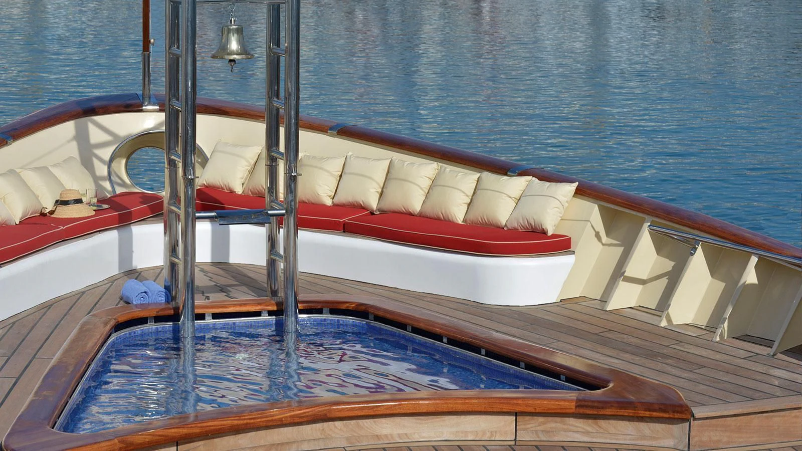a boat on the water aboard NORTH SEA Yacht for Sale