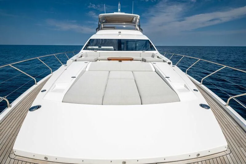 a white yacht on a boat aboard DIAMOND HANDS Yacht for Sale