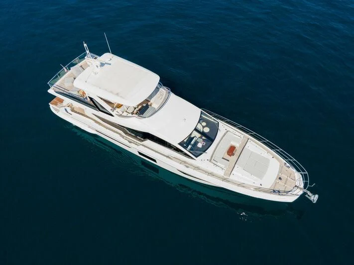 a boat in the water aboard DIAMOND HANDS Yacht for Sale