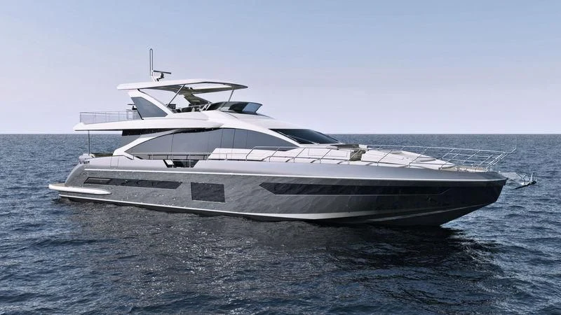 a white yacht in the water aboard DIAMOND HANDS Yacht for Sale