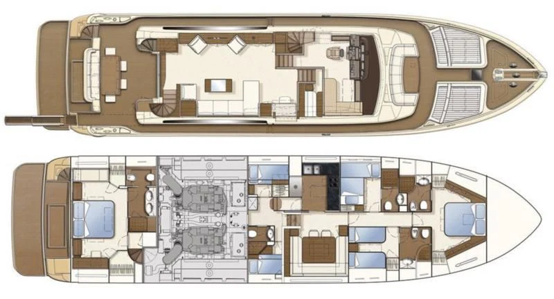 a computer generated model of a building aboard VITAMIN SEA Yacht for Sale