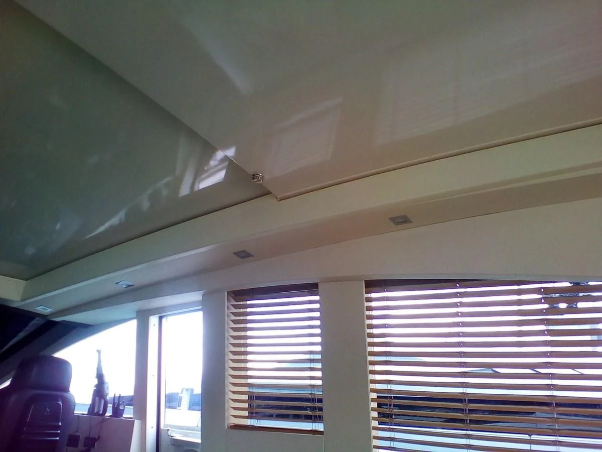 a person standing in a room aboard SUN ANEMOS Yacht for Charter