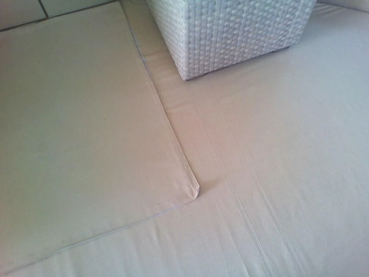 a white floor with a white pillow aboard SUN ANEMOS Yacht for Charter