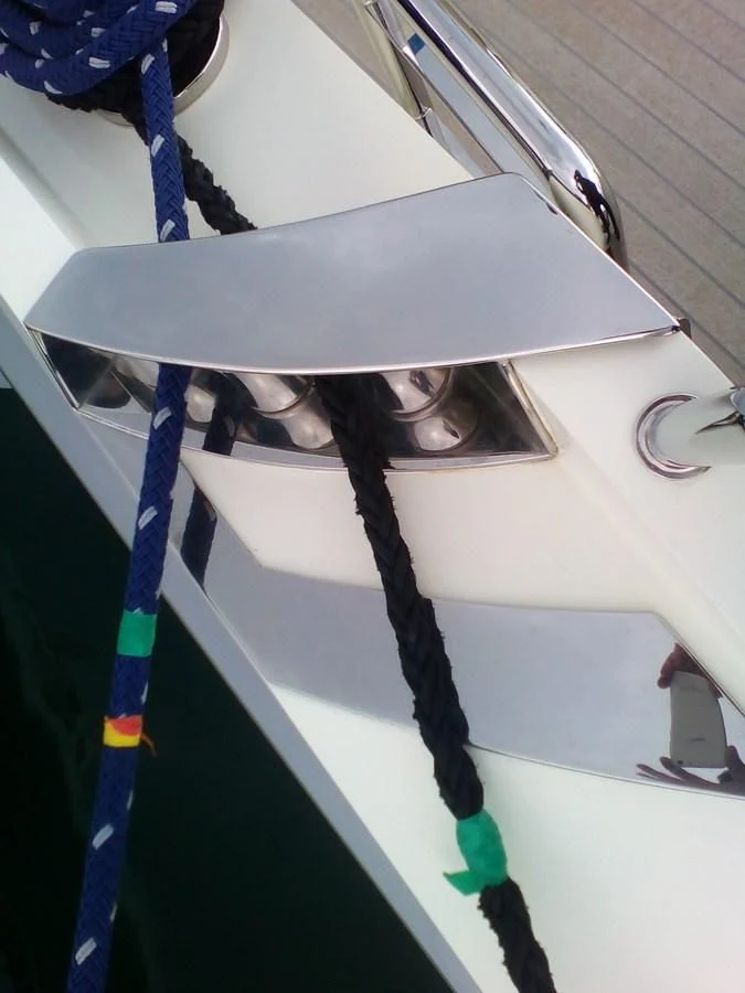 a cat in a box aboard SUN ANEMOS Yacht for Charter
