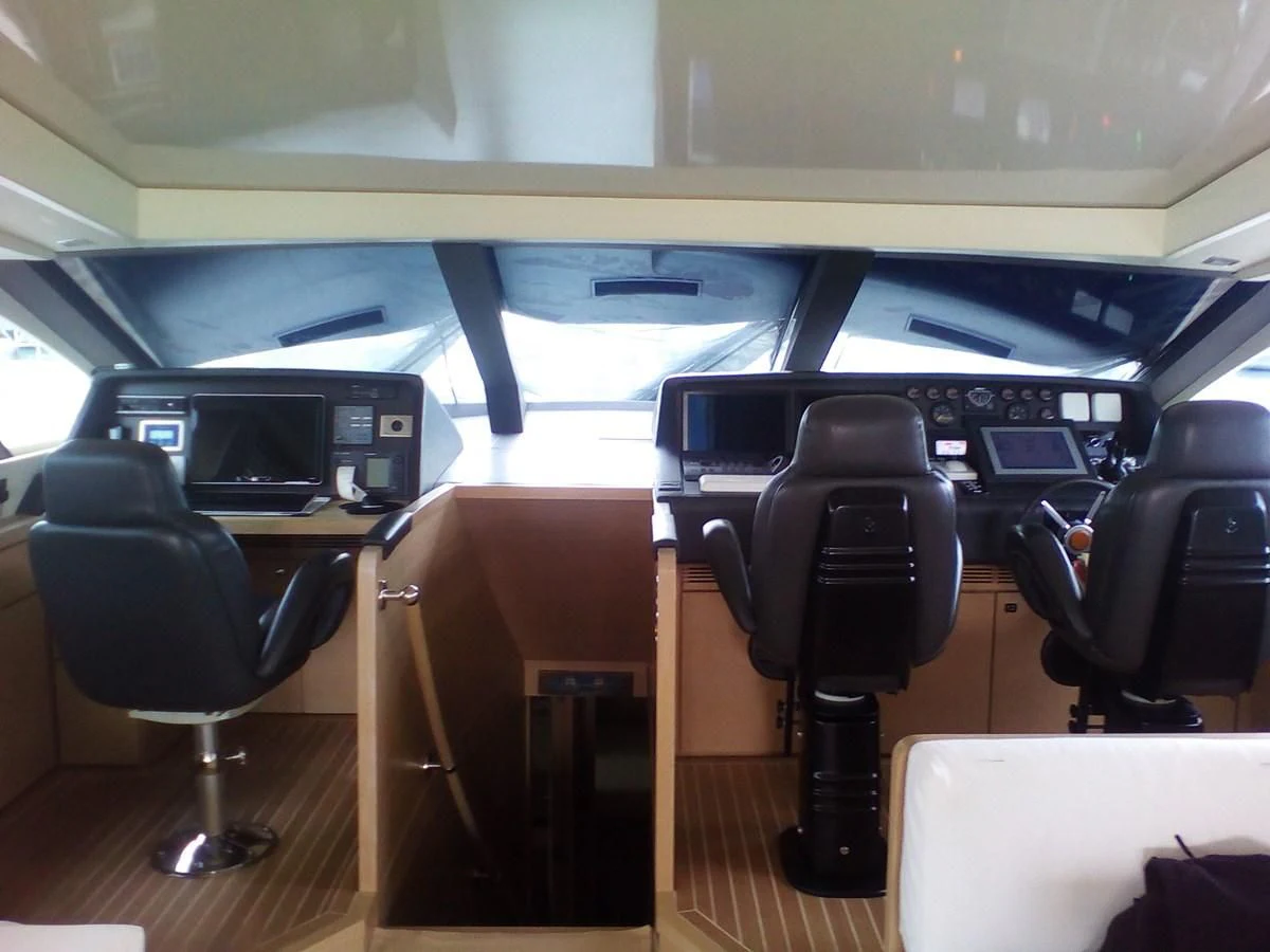 a room with chairs and desks aboard SUN ANEMOS Yacht for Charter