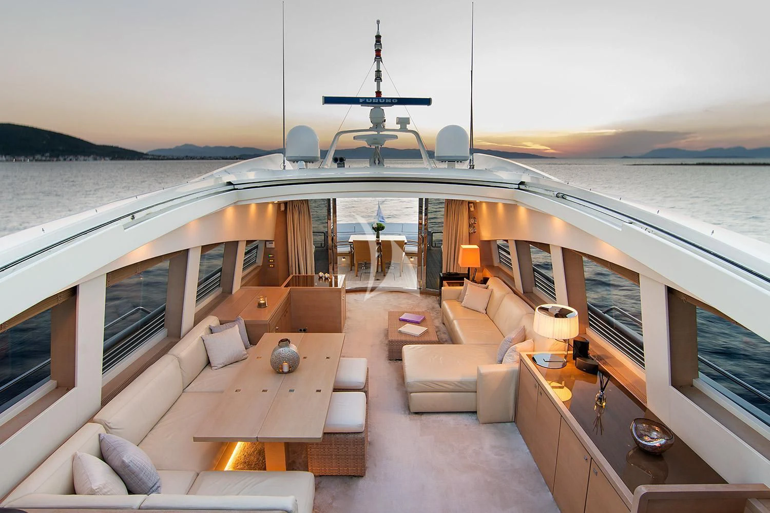a boat on the water aboard SUN ANEMOS Yacht for Charter
