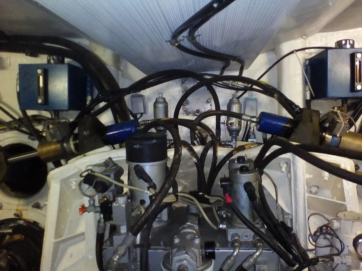 a close-up of a machine aboard SUN ANEMOS Yacht for Charter