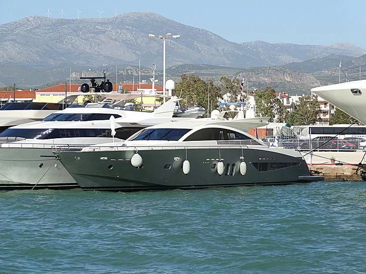 a boat in the water aboard SUN ANEMOS Yacht for Charter