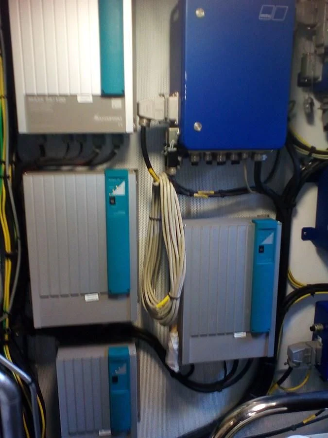 a close-up of a machine aboard SUN ANEMOS Yacht for Charter