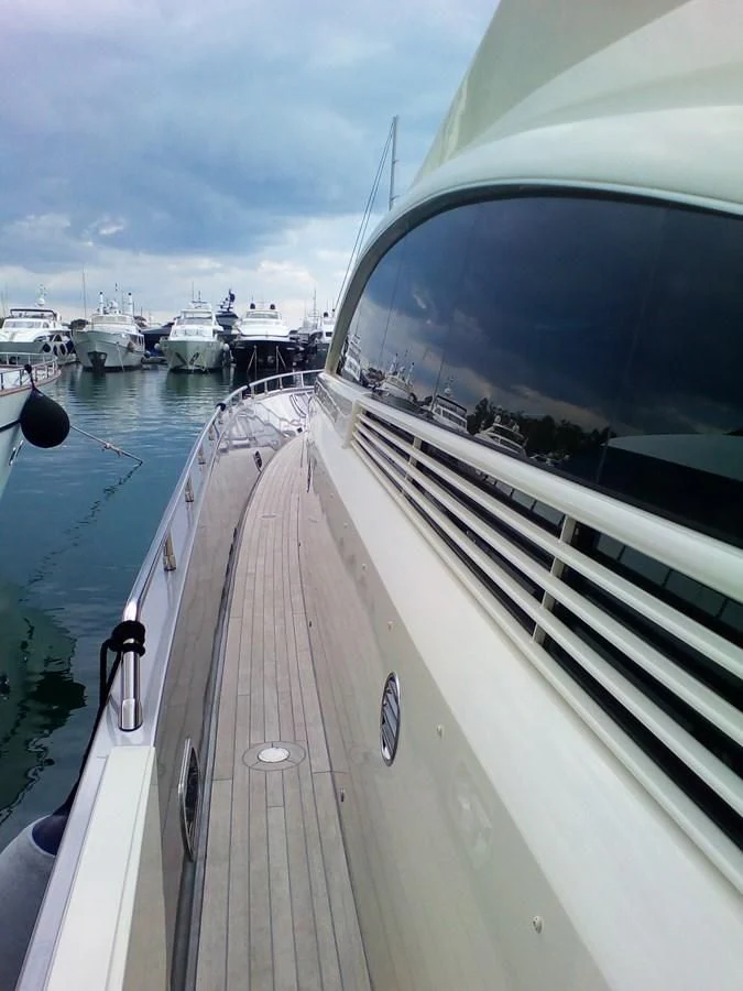 a boat on the water aboard SUN ANEMOS Yacht for Charter
