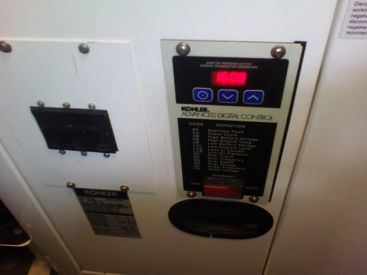 a machine with a screen aboard SUN ANEMOS Yacht for Charter