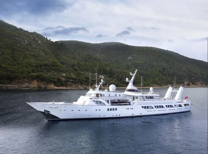 a boat in the water aboard LADY SARYA Yacht for Sale