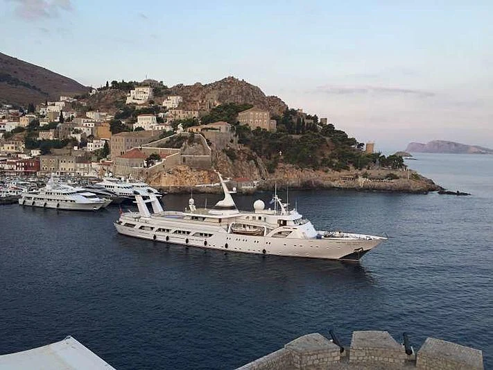 a boat in the water aboard LADY SARYA Yacht for Sale