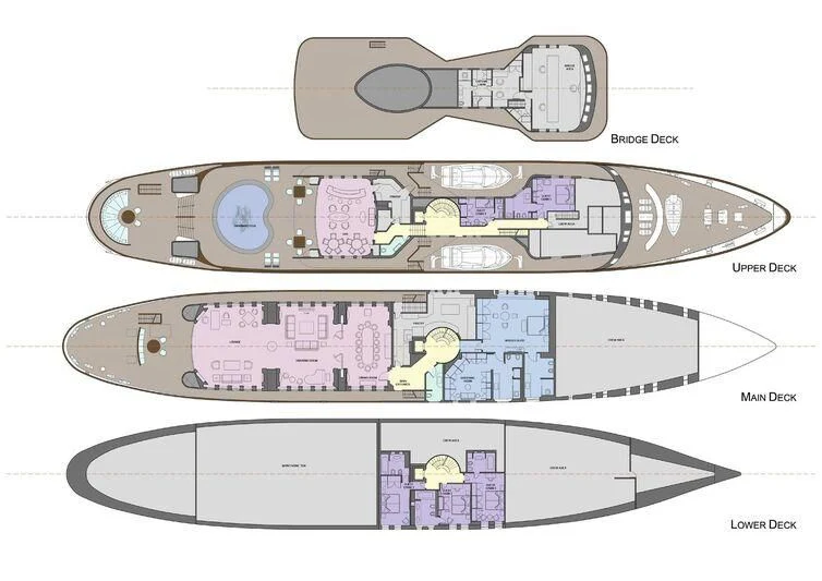 diagram aboard LADY SARYA Yacht for Sale