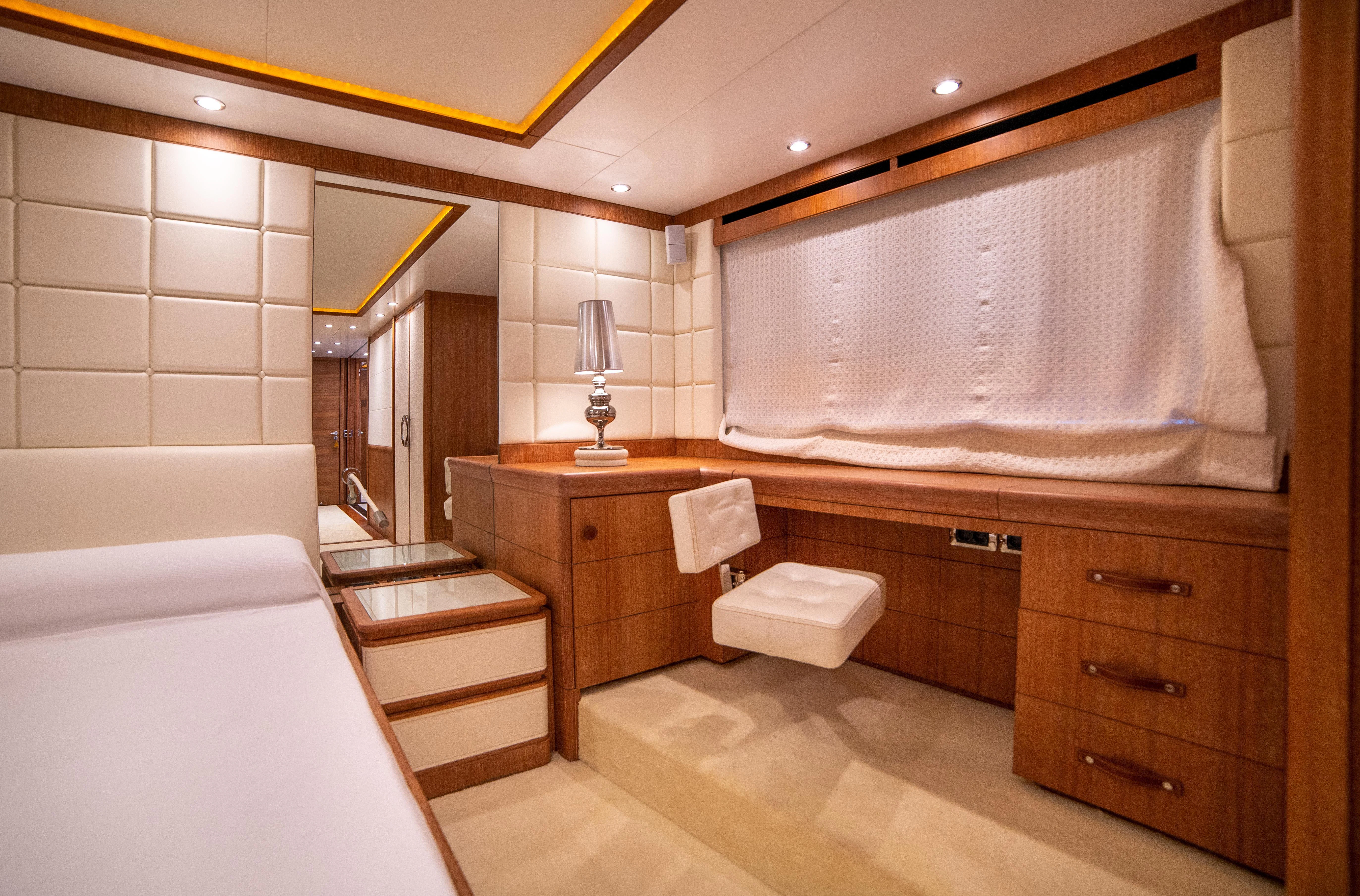 a bathroom with a sink and a bathtub aboard LADY SARYA Yacht for Sale