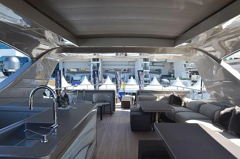 inside of a boat aboard THE PALM Yacht for Sale