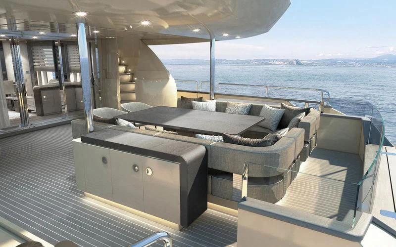 a boat on the water aboard THE PALM Yacht for Sale