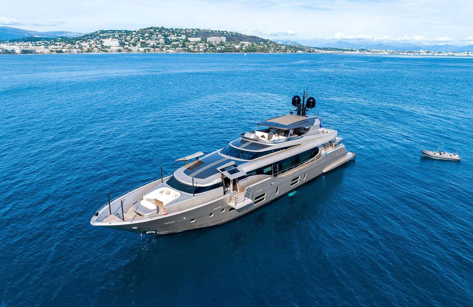 a boat in the water aboard THE PALM Yacht for Sale