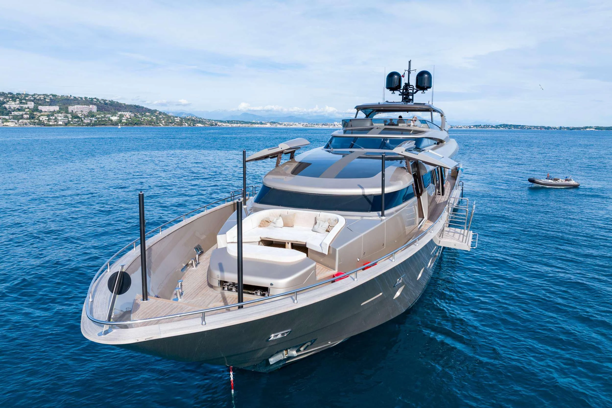 a boat in the water aboard THE PALM Yacht for Sale