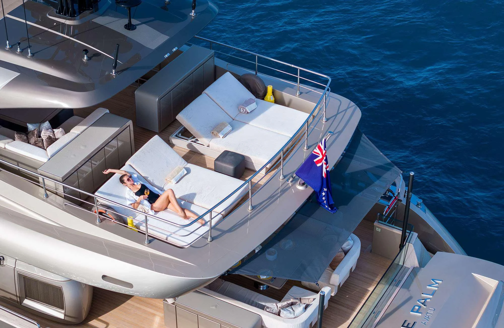 a boat on the water aboard THE PALM Yacht for Sale