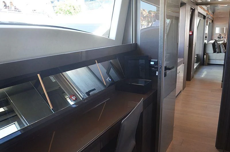 inside of a vehicle aboard THE PALM Yacht for Sale