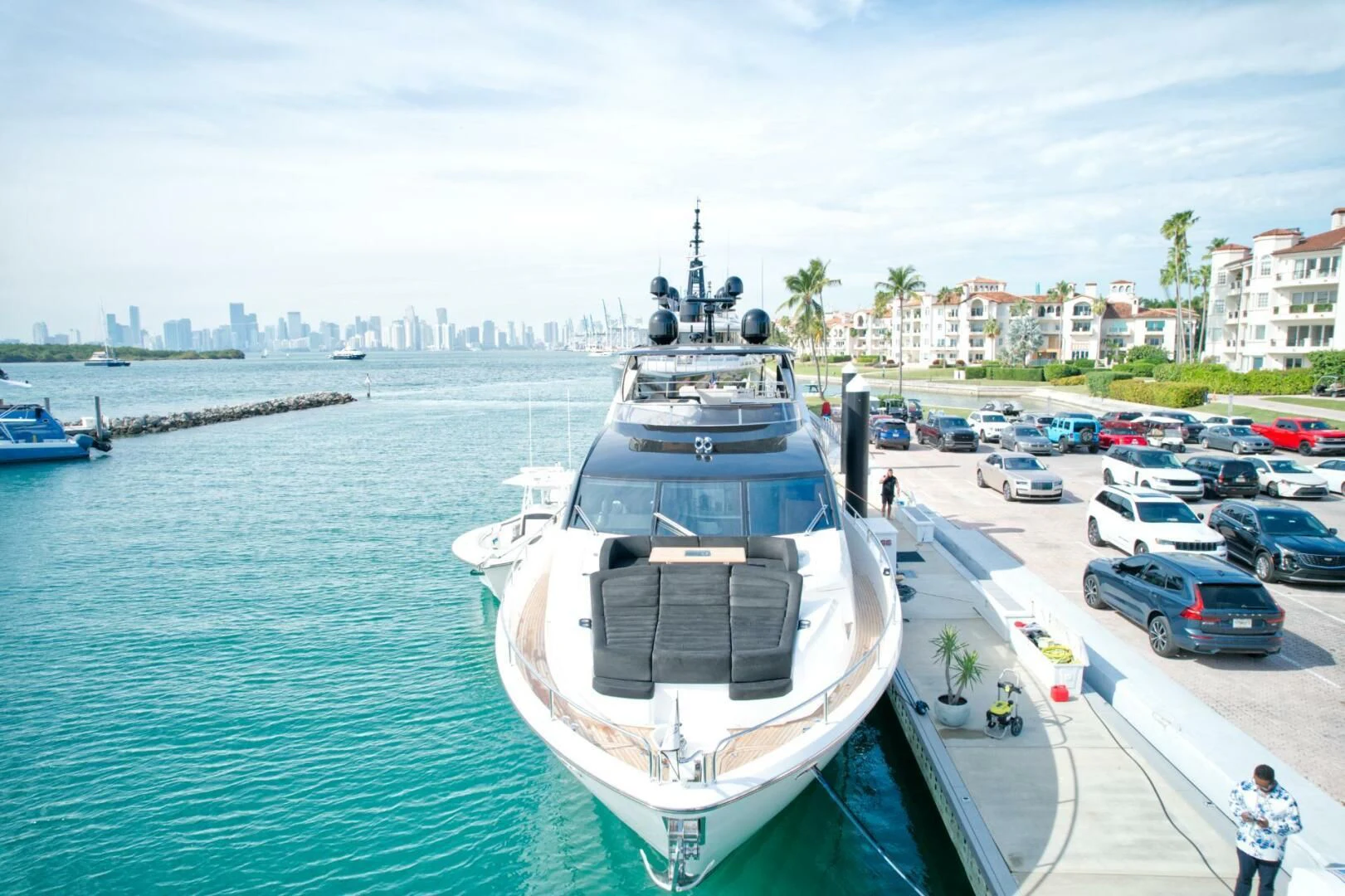 a boat on the water aboard ALEXA Yacht for Sale