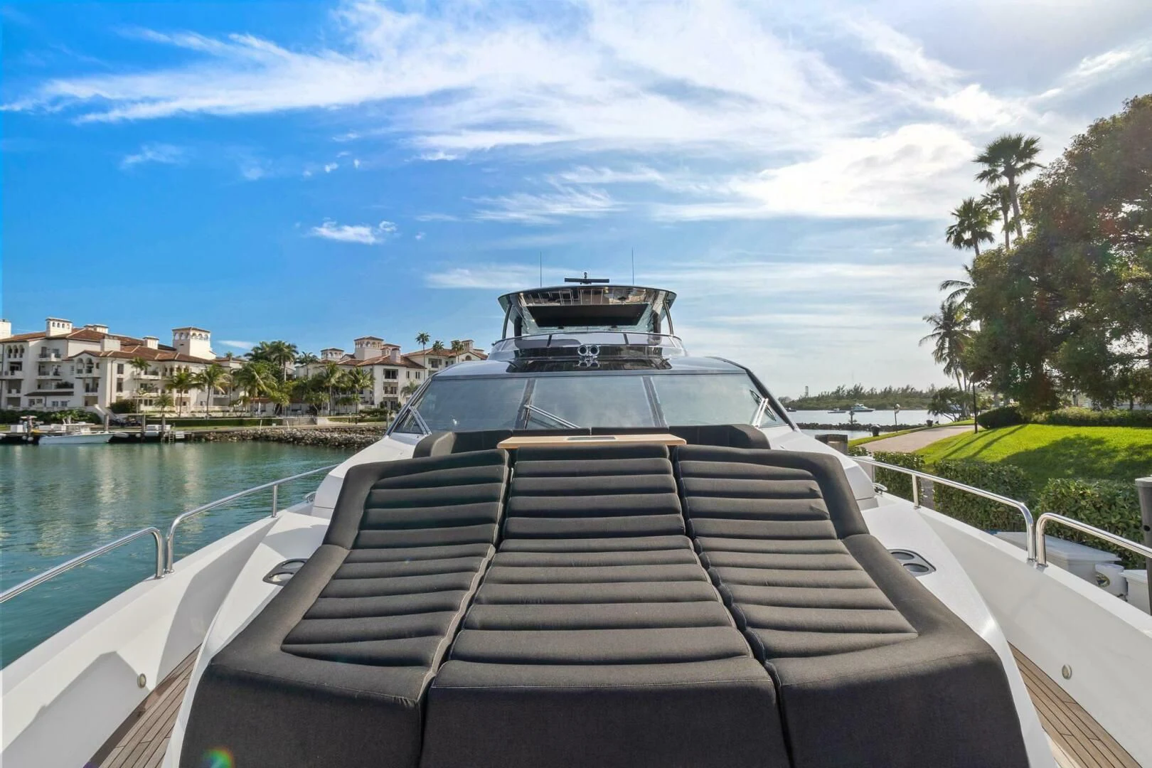 a boat on a bridge aboard ALEXA Yacht for Sale