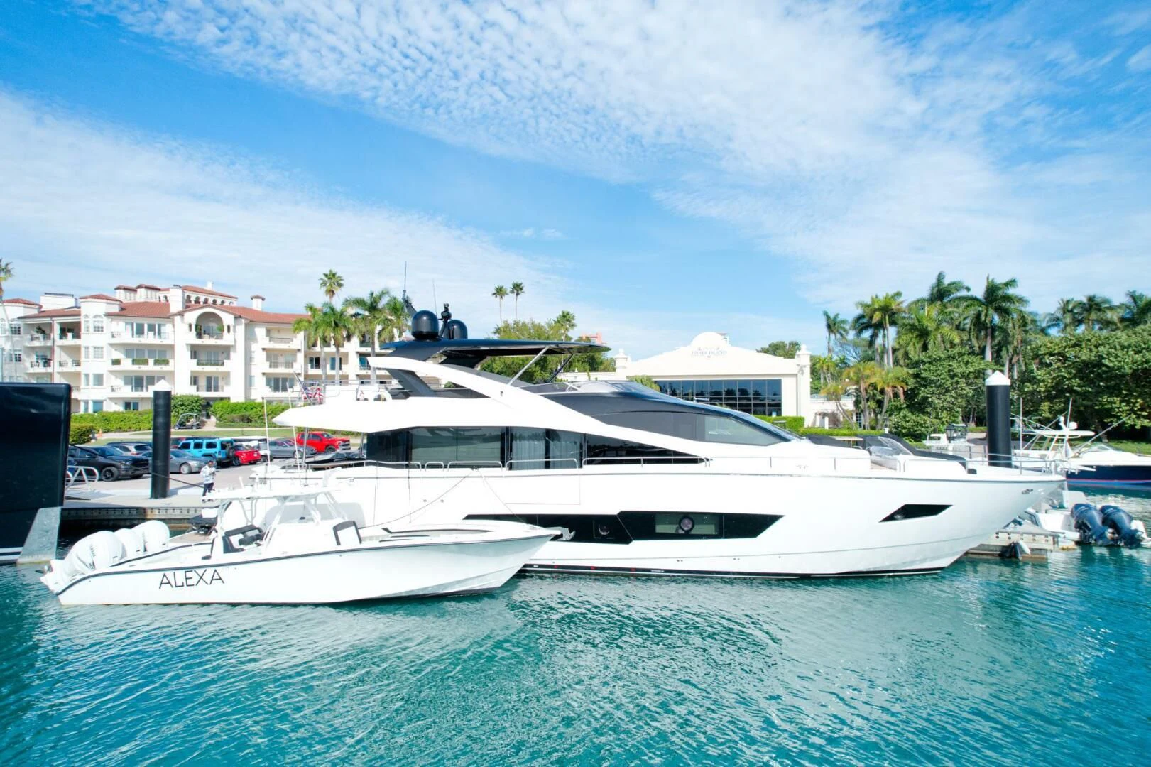 a boat in the water aboard ALEXA Yacht for Sale