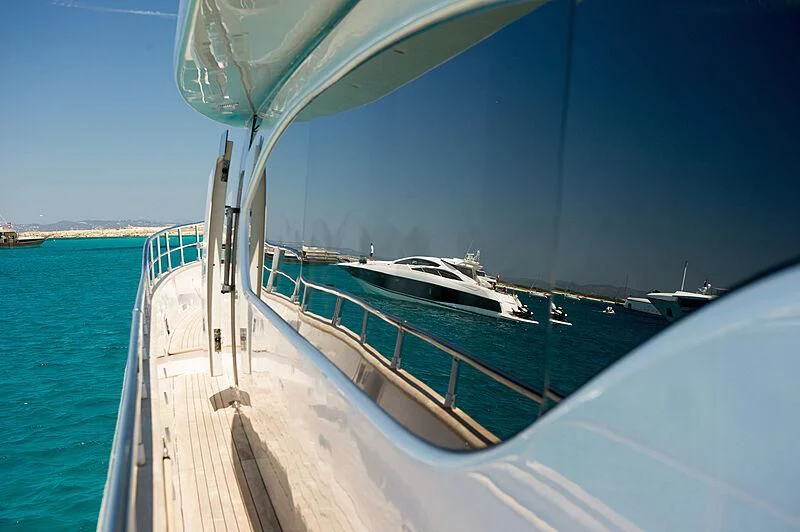 a boat on the water aboard LEX Yacht for Sale