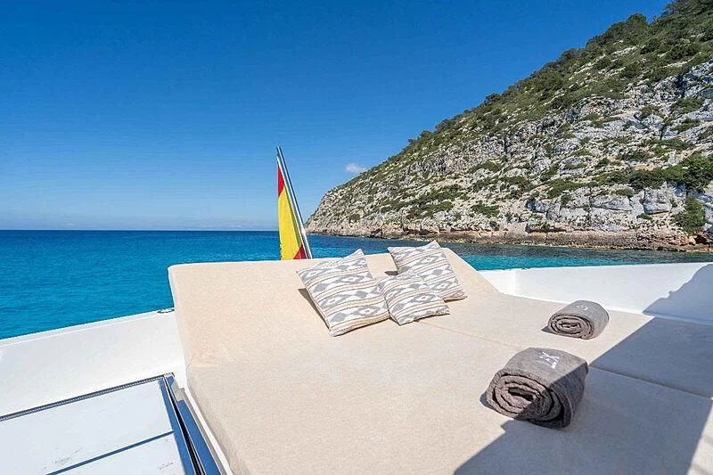 a boat with papers on it aboard LEX Yacht for Sale