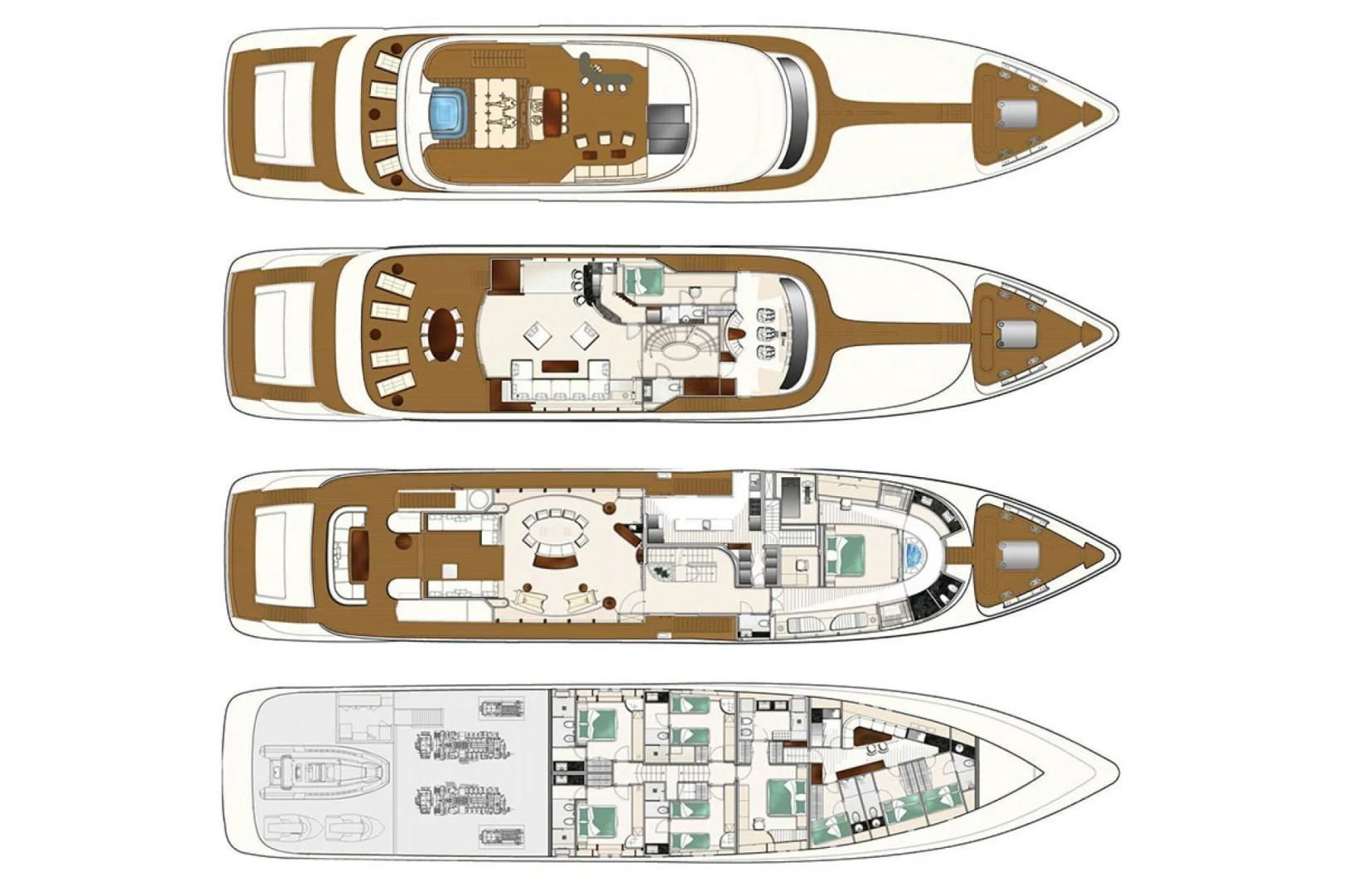 diagram aboard HATT MILL Yacht for Sale