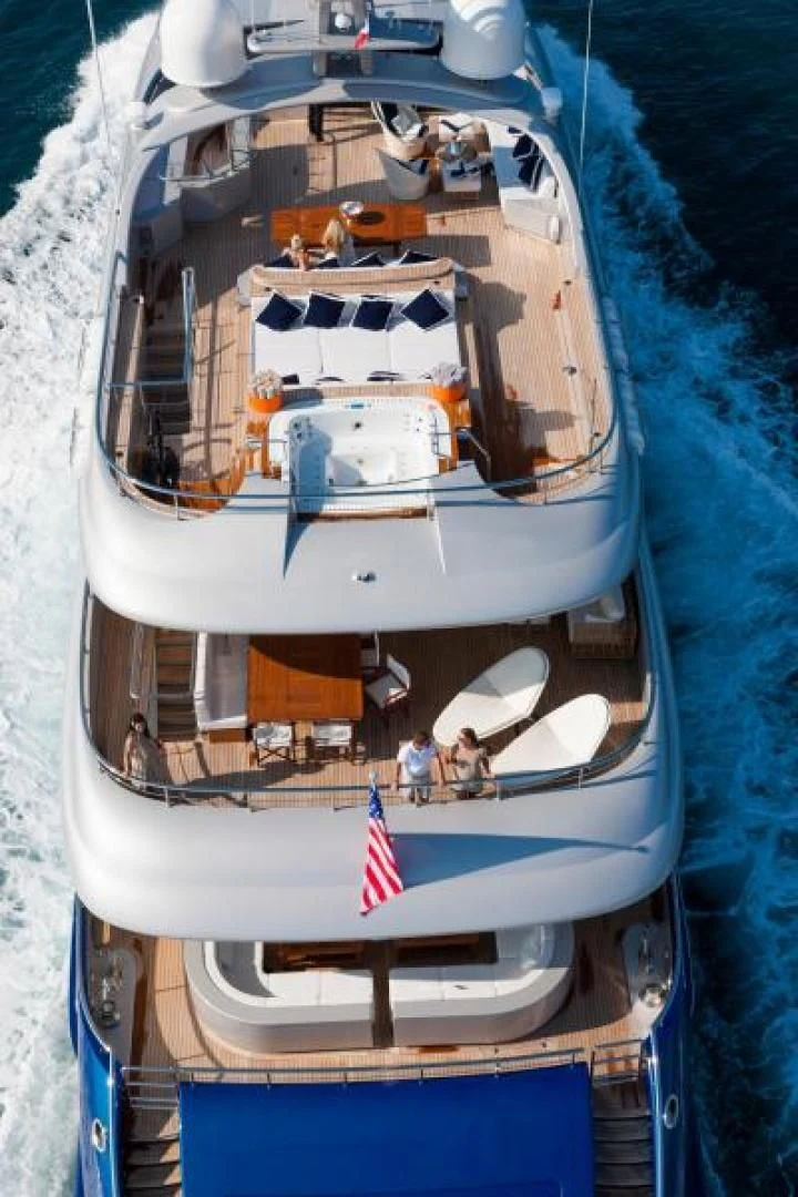 a ship with people on it aboard HATT MILL Yacht for Sale