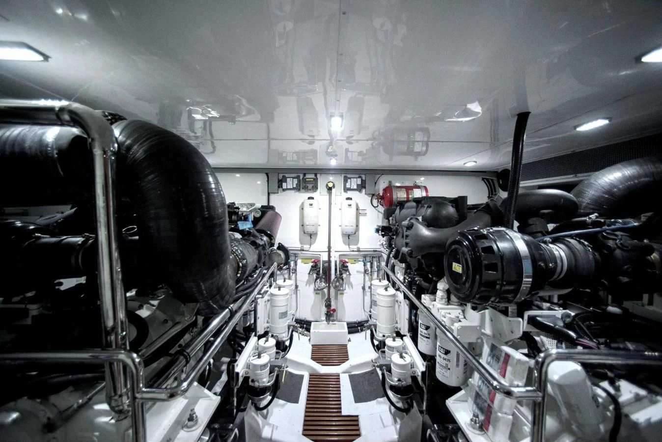 a close-up of a machine aboard BEN'S BARGE Yacht for Sale
