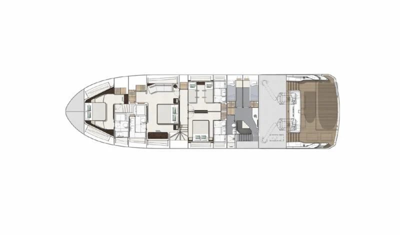 diagram, engineering drawing aboard EXIT Yacht for Sale