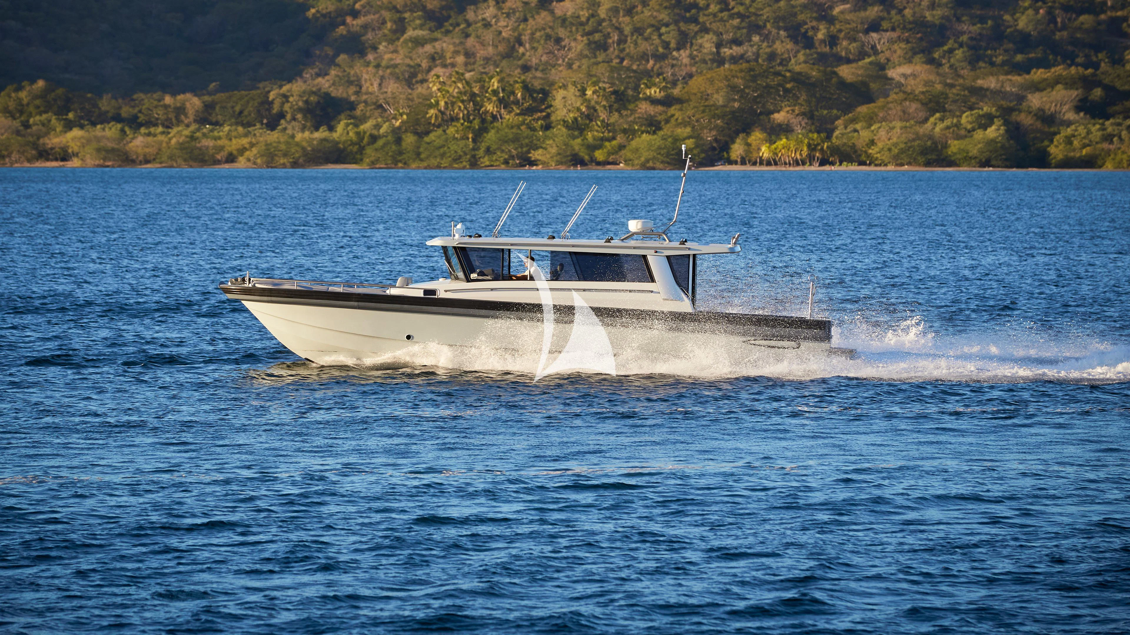 a boat on the water aboard SENSES Yacht for Sale