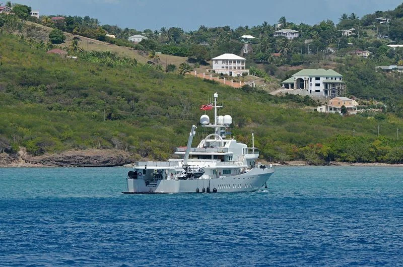 a boat sailing on the water aboard SENSES Yacht for Sale