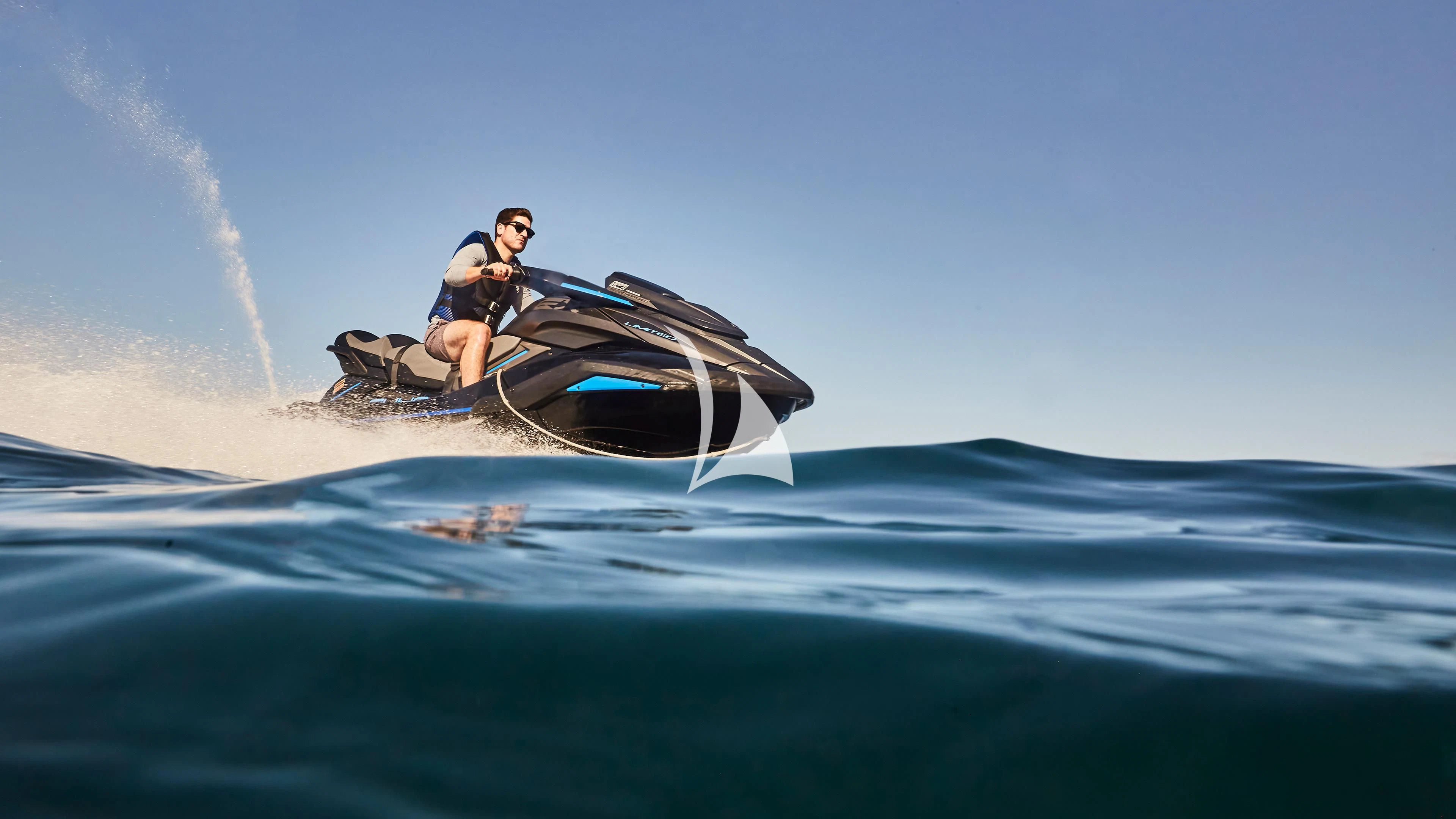 a man on a boat in the water aboard SENSES Yacht for Sale
