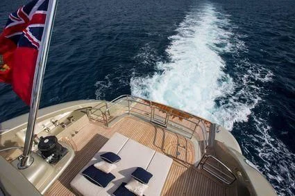 a boat on the water aboard YCM 120 Yacht for Charter