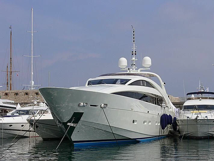 a few boats in the water aboard YCM 120 Yacht for Charter