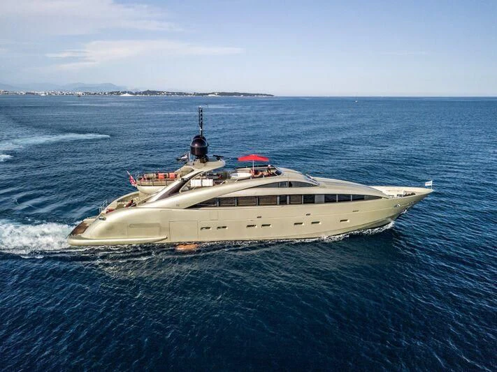 a boat in the water aboard YCM 120 Yacht for Charter