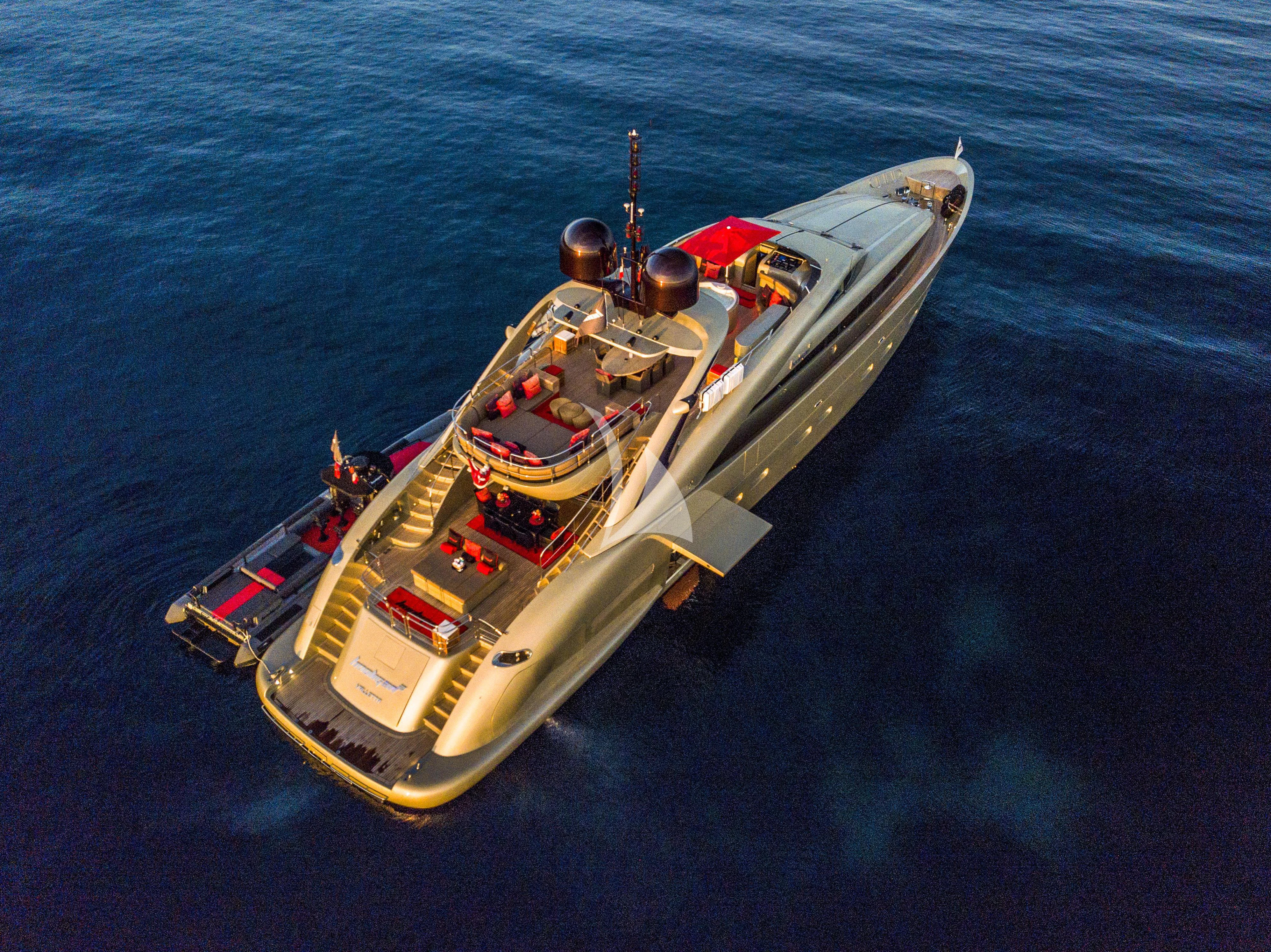 a boat in the water aboard YCM 120 Yacht for Charter