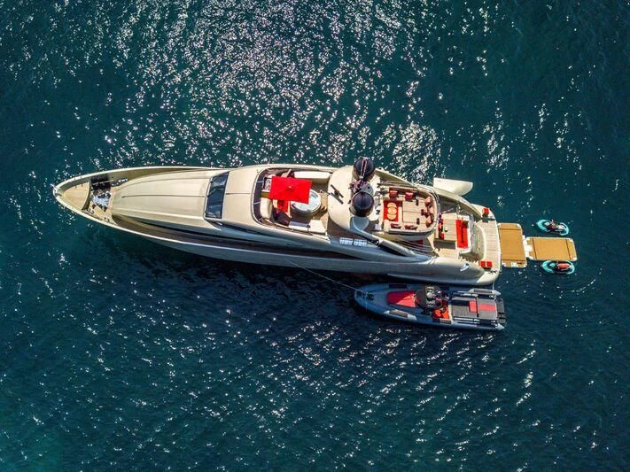 a boat in the water aboard YCM 120 Yacht for Charter
