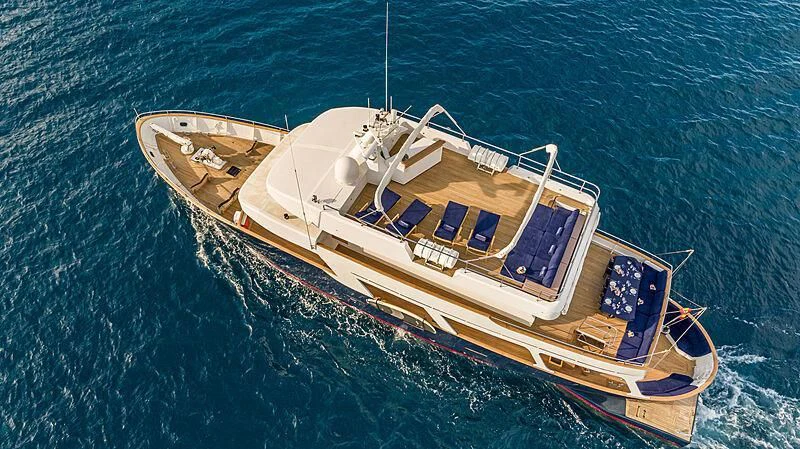 a boat in the water aboard SEMAYA Yacht for Sale