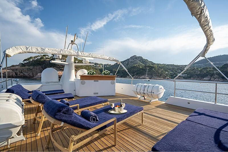 a boat on the water aboard SEMAYA Yacht for Sale