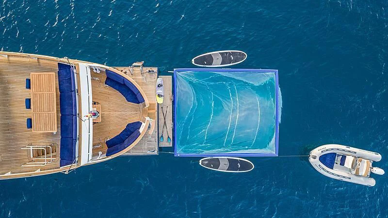 a group of boats on a body of water aboard SEMAYA Yacht for Sale