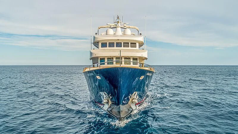 a boat in the water aboard SEMAYA Yacht for Sale