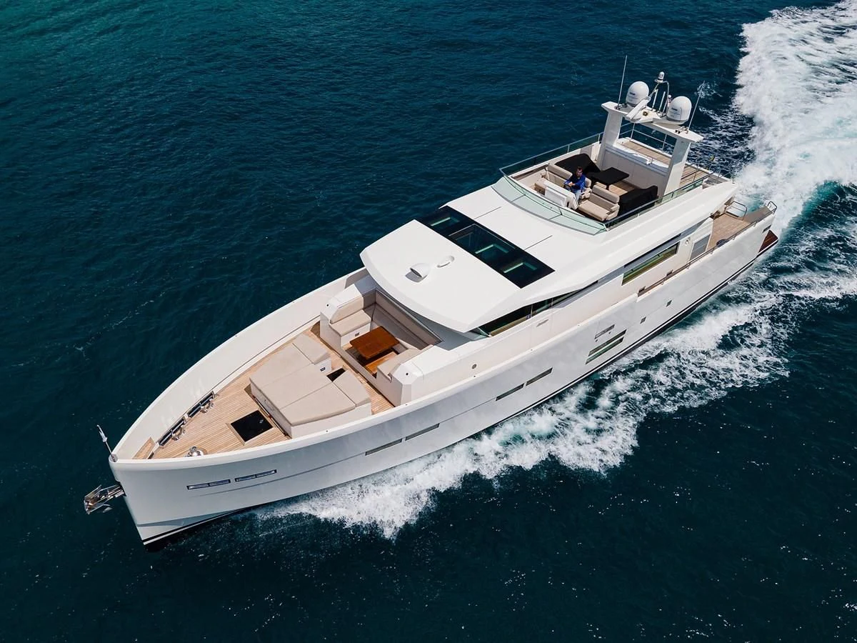 a boat on the water aboard SOCIAL DISTANCING Yacht for Sale
